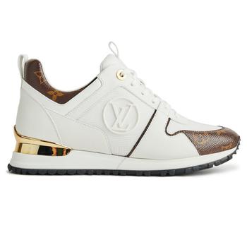 lv鞋, Louis Vuitton | Louis Vuitton Brown Monogram Run Away White Sneaker商品图片 