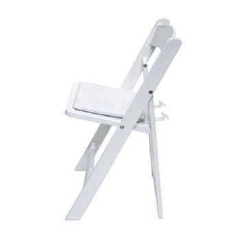 CSP | Stackable White Resin KID  Folding chair-White frame white padded seat,商家Premium Outlets,价格¥1022