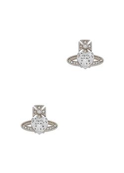 Vivienne Westwood | Ariella orb silver-tone stud earrings商品图片,