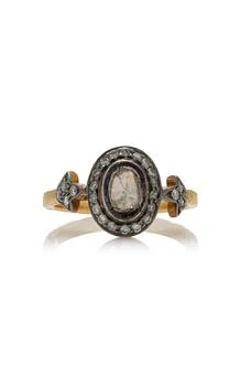 Amrapali | Amrapali - One-of-a-Kind Jaipur 14K Yellow Gold; Black Rhodium Diamond Ring - Gold - US 6.25 - Moda Operandi - Gifts For Her,商家Fashion US,价格¥12995