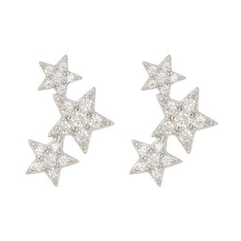 ADORNIA | Adornia Crystal Starburst Studs .925 Sterling Silver商品图片,2.1折