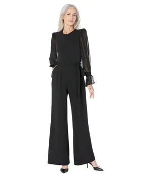 Calvin Klein | Chiffon Sleeve Jumpsuit,商家Zappos,价格¥715