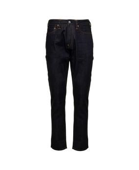 Evisu | Evisu Man's Blue Jeans With Off White Seagull  Back Print商品图片,6.9折