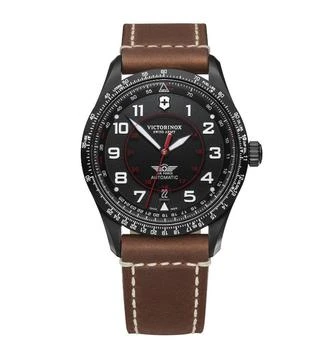推荐Victorinox Swiss Army Men's Mechanical Watch - Airboss Black Dial Strap | 241886商品