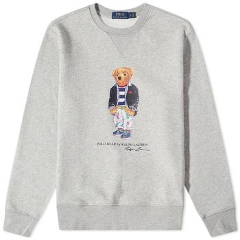 推荐Polo Ralph Lauren Mens Grey Bear Fleece Sweatshirt, Size X-Small商品