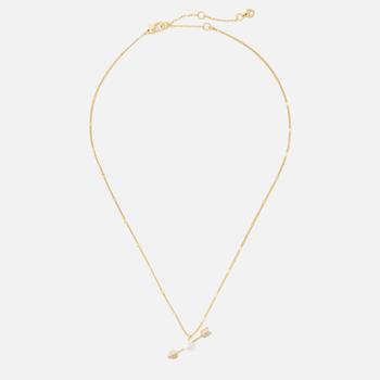 kate spade new york, Kate Spade | Kate Spade New York Women's Arrow Pendant - Cream/Gold商品图片 5折