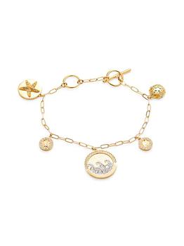 商品​Goldtone & Swarovski Crystal Shine Charm Bracelet图片
