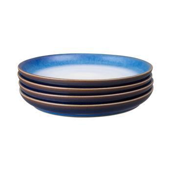 商品Denby | Blue haze 4 piece medium coupe plate set,商家Harvey Nichols,价格¥589图片