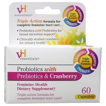商品VH essentials | Probiotics with Prebiotics & Cranberry Feminine Health, Capsules,商家Walgreens,价格¥72图片