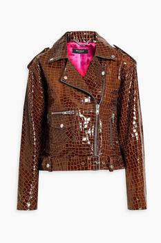 商品Muubaa | Glossed croc-effect leather jacket,商家THE OUTNET US,价格¥2492图片