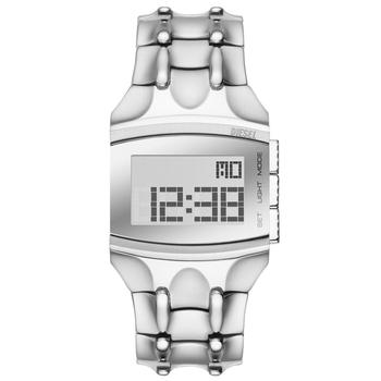 推荐Men's Croco Digi Digital Stainless Steel Bracelet Watch 34mm商品