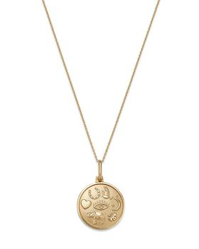 商品14K Yellow Gold Lucky Charm Pendant Necklace, 18"图片