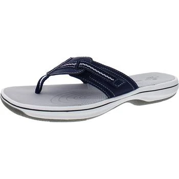 Clarks | Clarks Womens Faux Leather Thong Flip-Flops 2.5折
