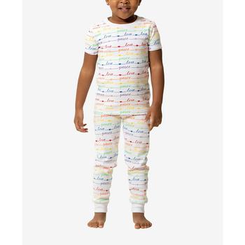 Pajamas for Peace | Peace and Love Baby Boys and Girls 2-Piece Pajama Set商品图片,