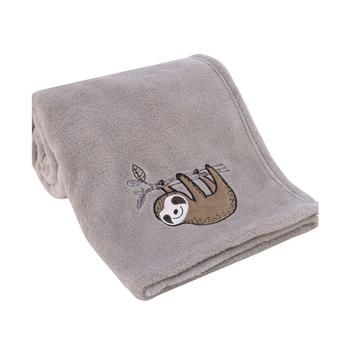 Macy's | Sloth Let's Hang Out Super Soft Plush Baby Blanket with Applique, 30" x 40"商品图片,8.7折×额外8.5折, 独家减免邮费, 额外八五折