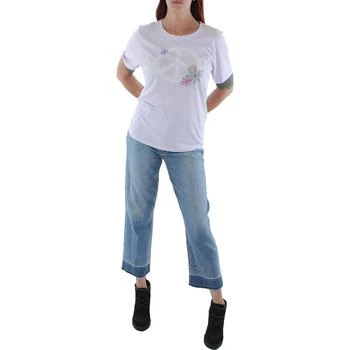 推荐Style & Co. Womens Cotton Peace Sign Pullover Top商品