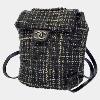 [二手商品] Chanel | Chanel Black Tweed Urban Spirit Tweed Backpack 满$3001减$300, $3000以内享9折, 独家减免邮费, 满减