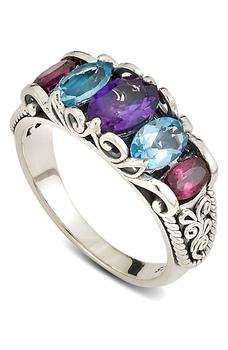 商品SAMUEL B. | Sterling Silver Gemstone Crown Ring,商家Nordstrom Rack,价格¥567图片