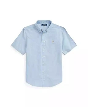 Ralph Lauren | Big Boys Cotton Oxford Short-Sleeve Shirt,商家Macy's,价格¥258