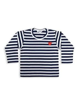 Comme des Garcons | Little Kid's Play Kids Striped Logo Shirt,商家Saks OFF 5TH,价格¥159