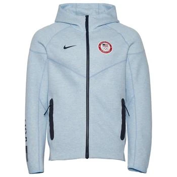 NIKE | Nike USA Tech Fleece Full-Zip Windrunner Hoodie Oly - Men's,商家Foot Locker,价格¥820