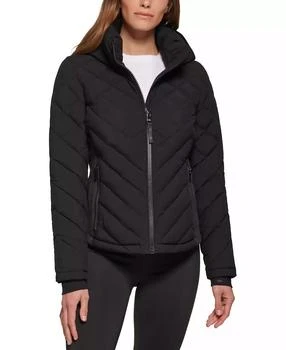 Calvin Klein | Womens Side-Panel Hooded Packable Puffer Coat, Created for Macys,商家Macy's,价格¥602