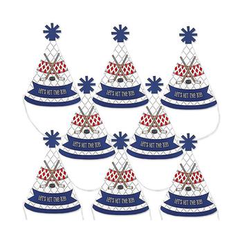商品Big Dot of Happiness | Shoots and Scores - Hockey - Mini Cone Baby Shower or Birthday Party Hats - Small Little Party Hats - Set of 8,商家Macy's,价格¥89图片