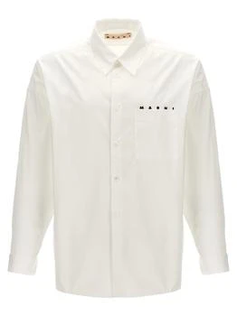 Marni | Marni Logo Printed Long-Sleeved Shirt 6.5折起