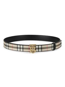 巴宝莉皮带, Burberry | Reversible TB Check Coated Canvas Belt商品图片 