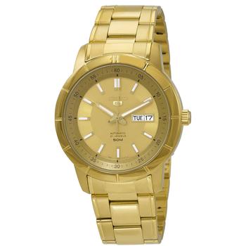 精工5号, Seiko | Seiko 5 Automatic Gold Dial Mens Watch SNKN62商品图片 5.2折