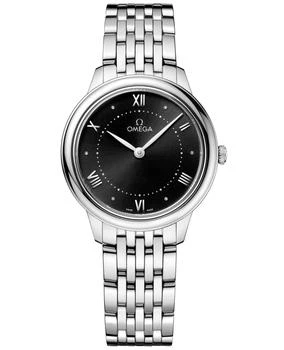 推荐Omega De Ville Prestige Quartz 30mm Black Dial Steel Women's Watch 434.10.30.60.01.001商品