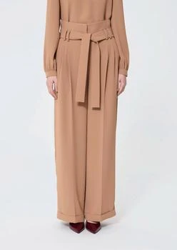 Tara Jarmon | Tara Jarmon - High-waisted Belted Trousers,商家ELITE FINDS,价格¥1295