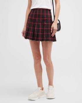 Alice + Olivia | Carter Stitch Pleated Mini Skirt商品图片,满$150减$30, 满减