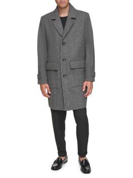 商品Andrew Marc | Gondet Melton Wool Blend Overcoat,商家Saks OFF 5TH,价格¥1163图片