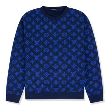 路易威登真假, Louis Vuitton | Louis Vuitton Full Monogram Blue Jacquard Crew Neck商品图片 