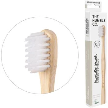 Sensitive bamboo toothbrush in white