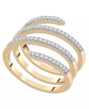 Wrapped | Spiral Diamond Ring (1.4 ct. t.w.) in 10K Yellow Gold, Created for Macy's,商家Macy's,价格¥22070