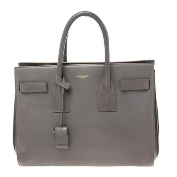 ysl小粉条多少钱, [二手商品] Yves Saint Laurent | Saint Laurent Grey Leather Small Classic Sac De Jour Tote商品图片 4.6折, 满1件减$100, 满减