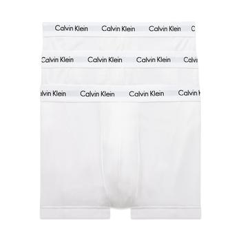 更多ck内裤男, Calvin Klein | Calvin Klein Low Rise Cotton Stretch Trunks - White商品图片 