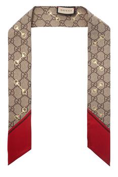 商品Gucci | Gucci GG Horsebit Finished Edge Scarf,商家Cettire,价格¥1361图片