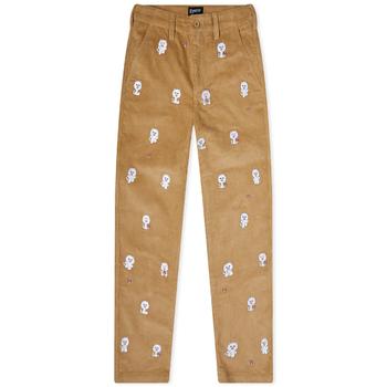 RIPNDIP | RIPNDIP Embroidered Corduroy Trousers商品图片,4.9折