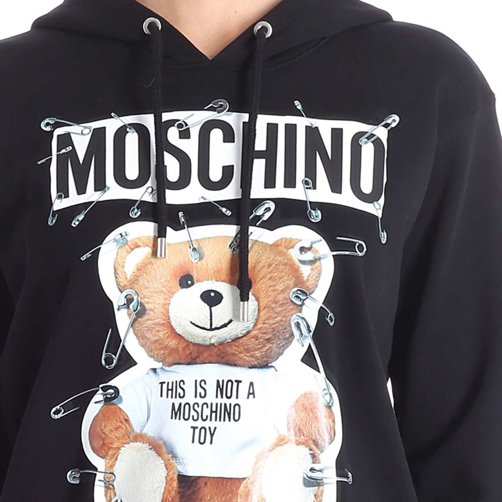 时尚莫斯奇诺卫衣女装, Moschino | Moschino 莫斯奇诺 女士黑色印花棉质卫衣 EV1705-5527-1555商品图片 独家减免邮费