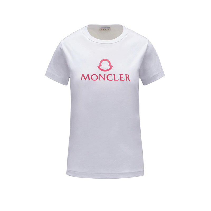 Moncler | 【预售3-7天】Moncler/蒙克莱 22年秋冬新款 女士光学白色纯棉徽标图形短袖T恤H10938C00006809CR001商品图片,7.9折, 包邮包税