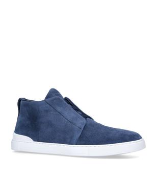 zegna鞋, Zegna | Triple Stitch Mid-Top Sneakers商品图片 