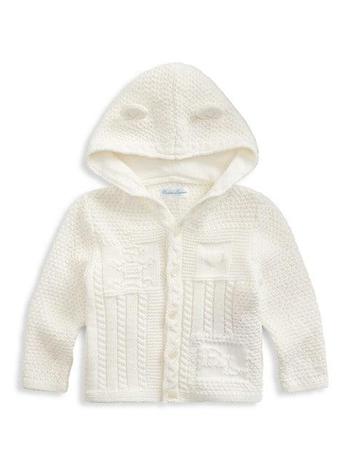 ralph lauren jacket代购, Ralph Lauren | Baby's Bear-Ear Hooded Cardigan商品图片 5折