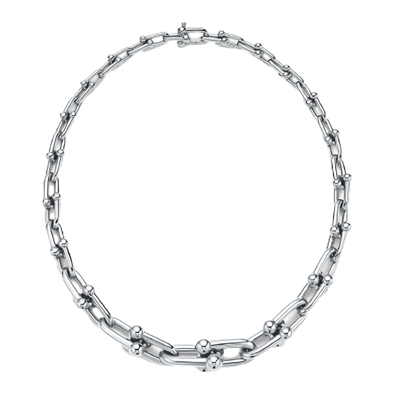 Tiffany & Co. |   Tiffany & Co./蒂芙尼 Tiffany HardWear系列 18英寸长 Graduated纯银链环项链GRP09762商品图片,8.7折×额外9.8折, 包邮包税, 额外九八折