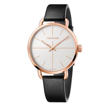 ck手表男评价, Calvin Klein | Calvin Klein Men's K7B216C6 Even 42mm Silver Dial Leather Watch商品图片 2.3折