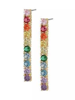 Celeste Starre | Over The Rainbow 18K Gold-Plated & Cubic Zirconia Earrings,商家Saks Fifth Avenue,价格¥1551