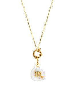 商品MISHO | Zodiac Collection 22K Gold-Plated & Baroque Pearl Necklace,商家Saks Fifth Avenue,价格¥1184图片