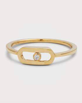 商品Messika | Move Uno 18K White Gold 1-Diamond Ring, EU 54 / US 6.75,商家Neiman Marcus,价格¥8273图片